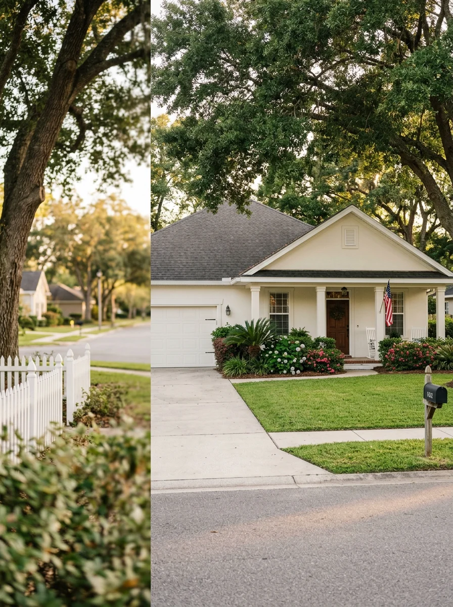 Milton residential property with modern exterior and landscaped yard in afternoon light.